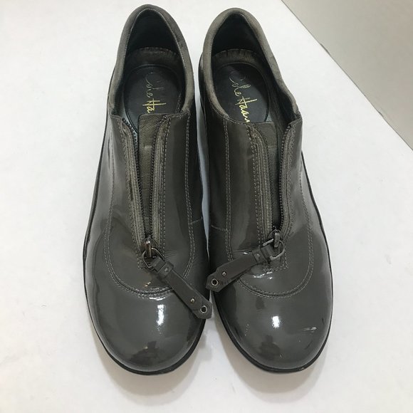 Cole Haan Waterproof Zip Top Patent Leather Slip On - Picture 5 of 5